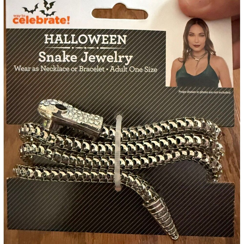 Snake Bracelet Bendable‎ Arm Cuff Wrap Silver   Jewelry Costume Cosplay NEW!